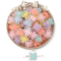 Цветок четырёхлепестковый матовый 15мм 10шт.