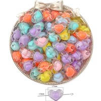 Прозрачные сердечки 17х13мм 20 шт.