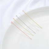 Игла для бисера ручной работы, китайская шпилька, серьги, аксессуары, 14 карат, 18 карат, DIY