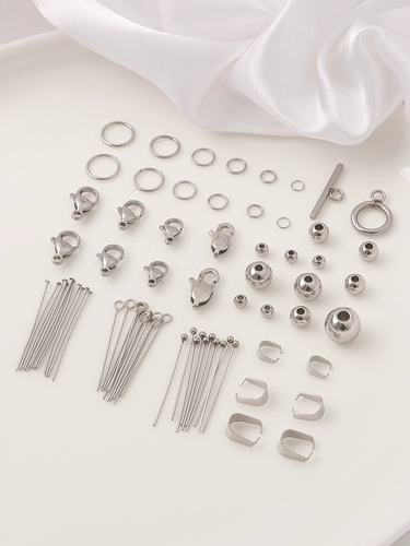 Застежка-лобстер из нержавеющей стали, сохраняющая цвет, 9-значная Т-образная игла, бусины открытого круга, не выцветают, браслет ручной работы, аксессуары для ожерелья