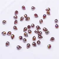 Кофе фиолетовый, около 9x8 мм, 10 штук/упаковка