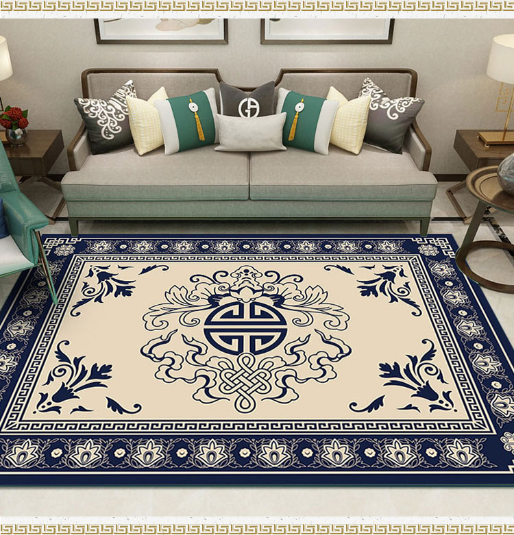 Simple Trung Quốc mới theo phong cách Trung Quốc bàn cà phê thảm pad phòng nhà khách hiện đại sofa phòng ngủ den thảm máy giặt - Thảm thảm trải sàn khổ lớn