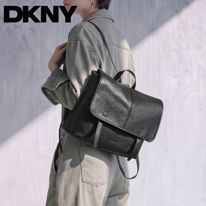 Dkny Tang Kenaer Vegetable-Tanned Leather Backpack, High-End Luxury Backpack, Large-Capacity Vintage Messenger Bag, Student Bag Dkny Tang Kenaer Vegetable-Tanned Leather Backpack, High-End Luxury Backpack, Large-Capacity Vintage Messenger Bag, Student Bag