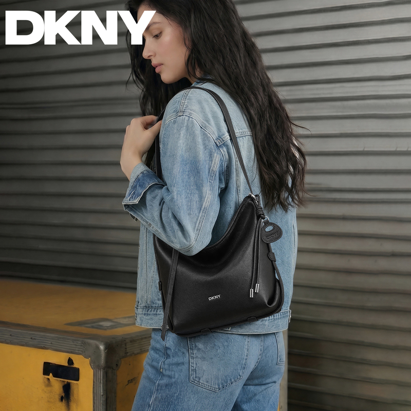 Dkny Tang Konaer Tote Bag 2026 New Model Women's Handbag Commuter Shoulder Bag Large Leather Fashionable Light Luxury