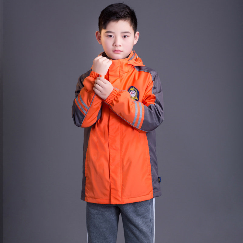 Primary school students detachable two-in-one jacket suit school uniform jacket thickened sportswear children's class clothes - Taobao
