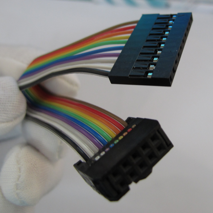 FC Grey Colour Platoon Line DuPont Wire Transfer Wire Instrument Connecting Line FC Double Row Transfer Dupont Line 10P14P16P