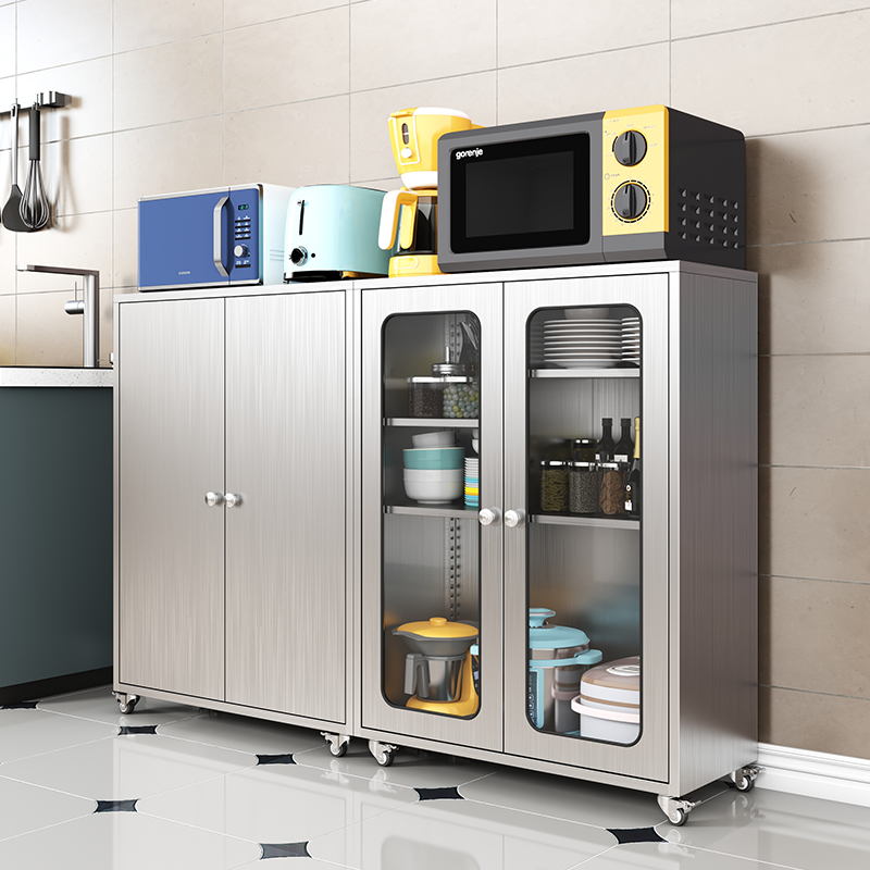304 thick stainless steel kitchen crate cabinet dining cabinet dining room storage cabinet kitchen storage cabinet household storage cabinet