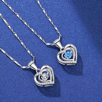 PT950 Platinum Necklace Ladies Summer 18k Gold Diamond Pendant Girls Tanabata Valentines Day Girlfriend Gift