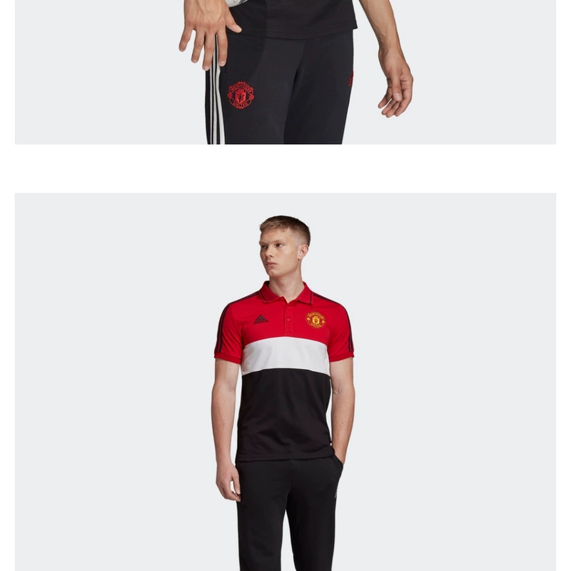 Adidas chính thức Adidas MUFC POLO bóng đá nam Manchester United POLO áo DX9068 - Áo polo thể thao