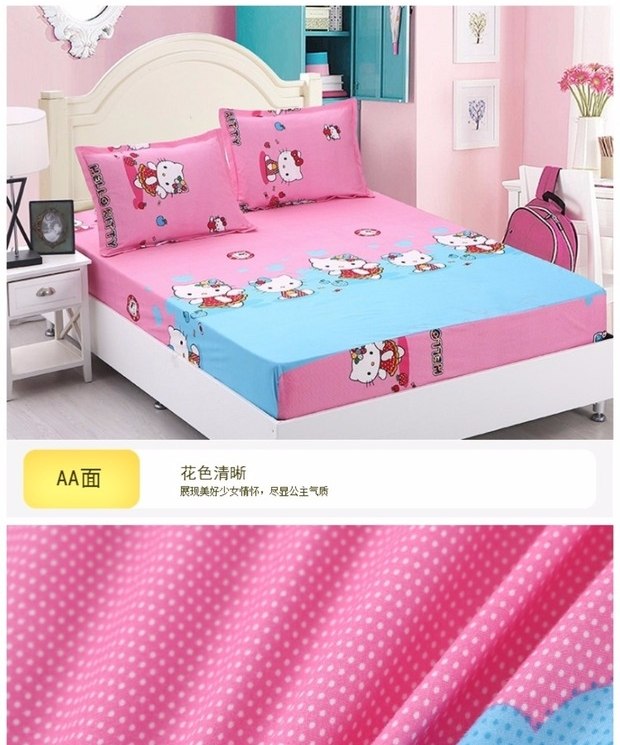 Giường một miếng chà nhám nệm bảo vệ trẻ em Simmons đôi 1,5 chống trượt dày 1,8 m trải giường cho học sinh 	ga giường bo chun