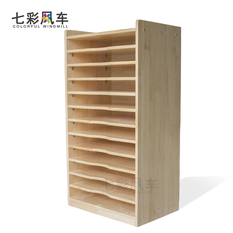 Kindergarten Painting Color Photocopy Paper Cabinet 4 Open