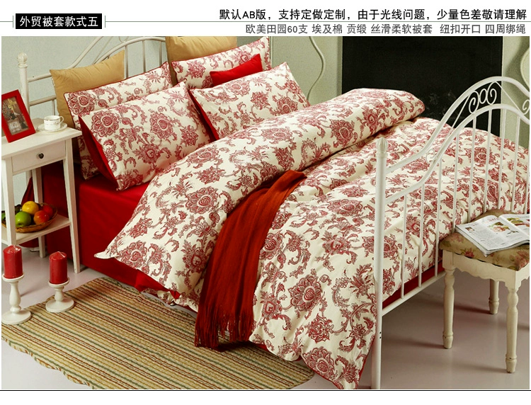 Xuất khẩu 60 Ai Cập dài chủ yếu bông một mảnh bông satin chăn bông chăn che 230x250 240x260 tùy chỉnh - Quilt Covers