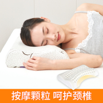 Memory cotton pillow slow rebound high and low cervical pillow single home sleep neck pillow student pillow comfortable