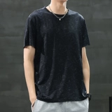 Шелковая быстросохнущая тонкая футболка с коротким рукавом, свободный крой, подходит для подростков, большой размер, цветочный принт