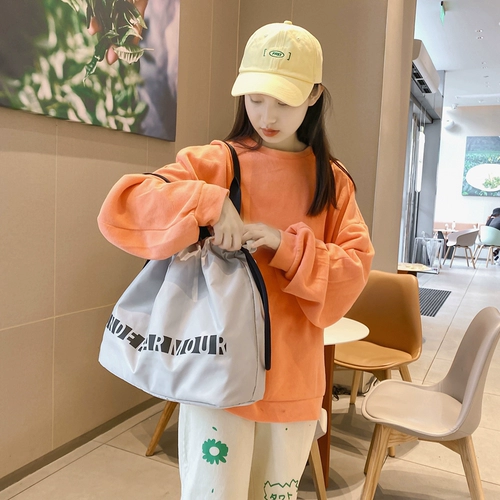 Спортивная сумка, сумка через плечо для спортзала, небольшая сумка для тренировок, сумка на одно плечо, на шнурках