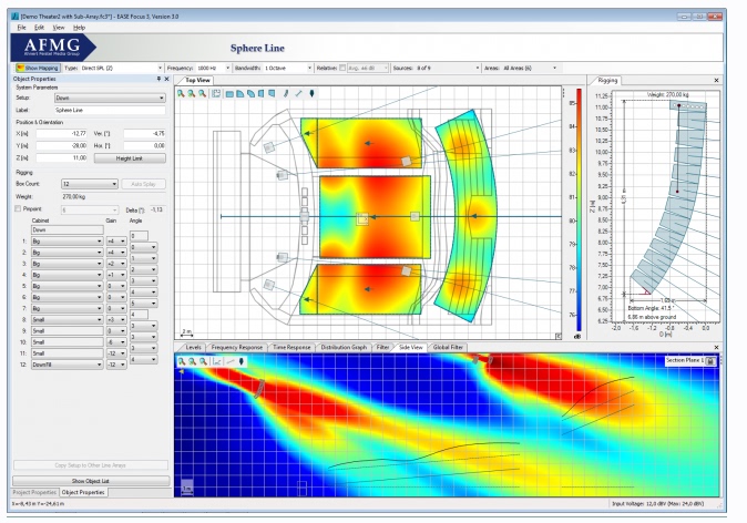 Ease Focus3 Chinese Version Line Array Sound Simulation Software + Database + Tutorial