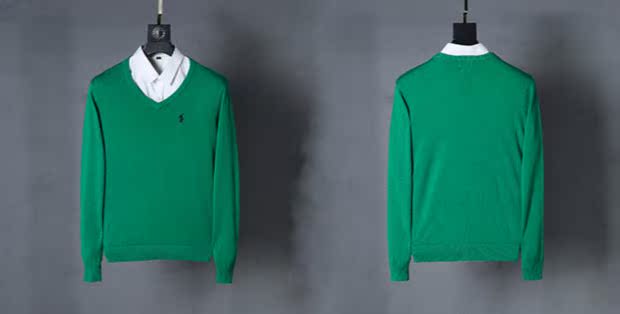 Áo cotton mùa đông Paul V-cổ chạm đáy áo len dài tay Hàn Quốc áo len thủy triều Slim kinh doanh áo len nam - Hàng dệt kim áo khoác nam