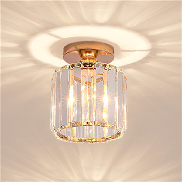 Light Extravagant Golden Aisle Corridor Light Balcony Crystal Modern Minimalist Creative Personality Nordic Entrance to the Ceiling Lights
