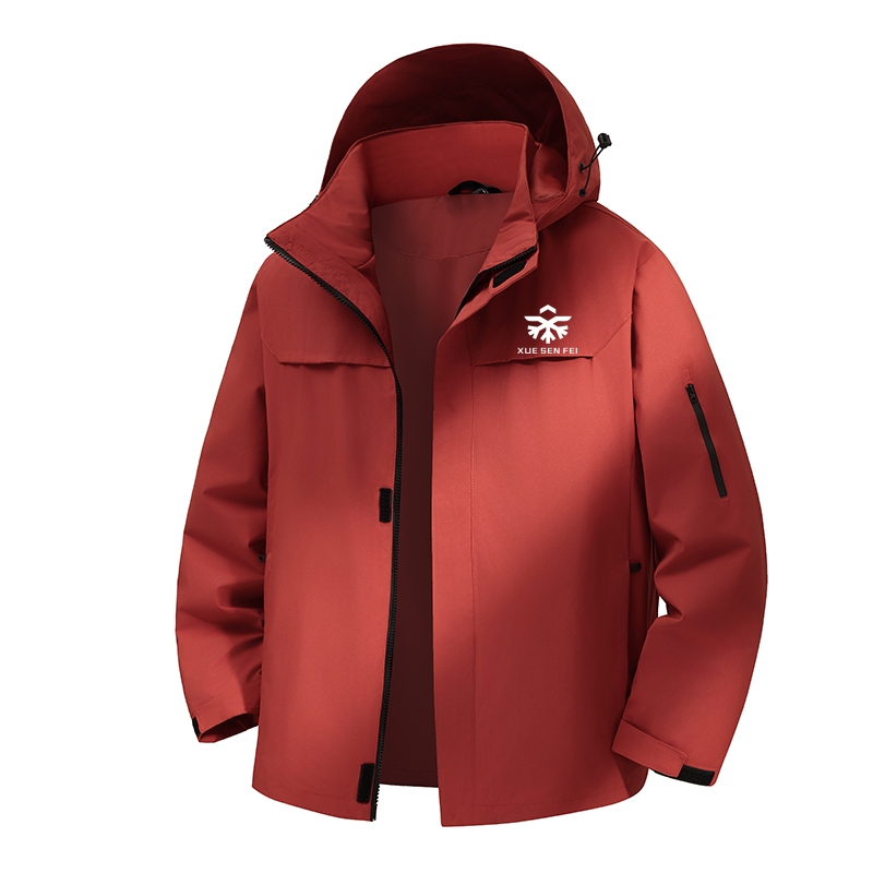 Brand Detachable Hood Work Jacket Outdoor Mountaineering Clothing Couple Style Outdoor Windbreaker Men's Waterproof Jacket