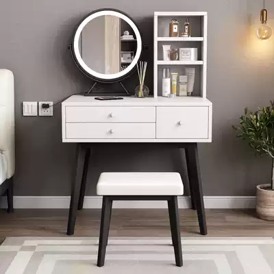 Makeup table bedroom modern simple light luxury makeup table storage cabinet integrated Net red ins Wind small apartment makeup table