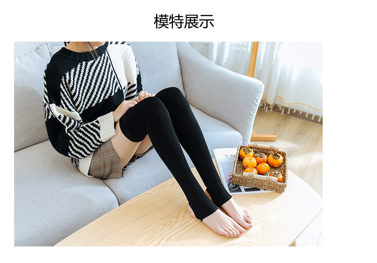 Vớ ống dài nữ qua đầu gối dày mùa đông cộng với vớ nhung ấm đặt vớ dài đến đầu gối vớ đen cao vớ tất đùi nữ dễ thương