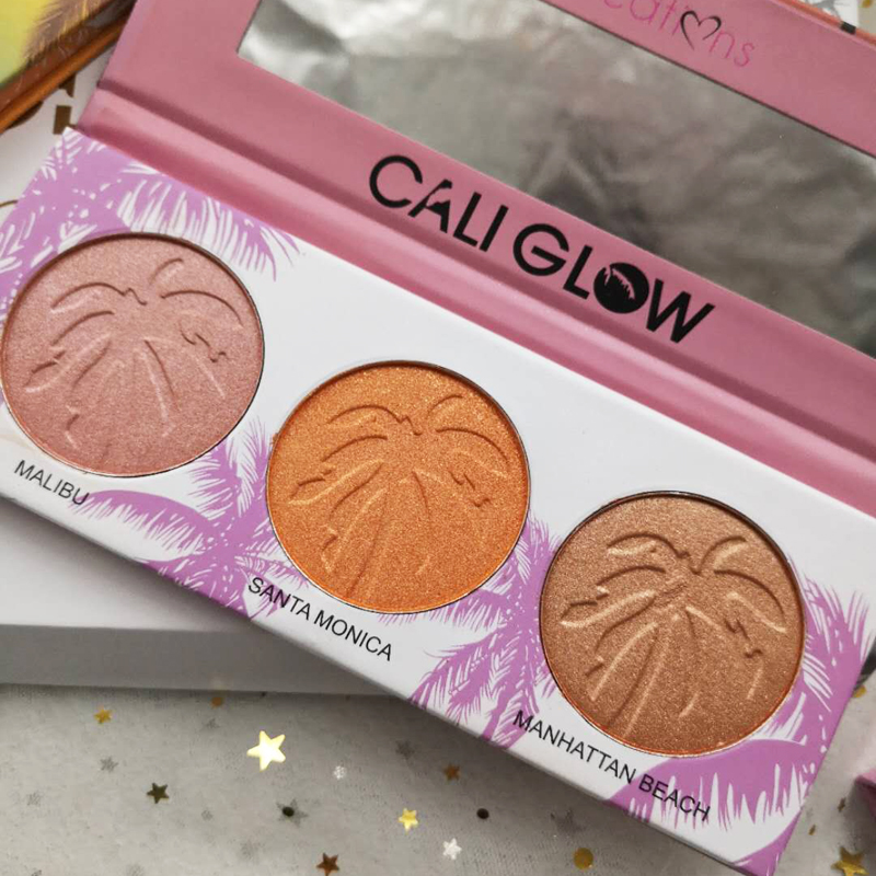 INS Super Fire Beauty Creations Set Cali Chic Glow 9 Color Shadow Shadow / High Disc phấn mắt đẹp