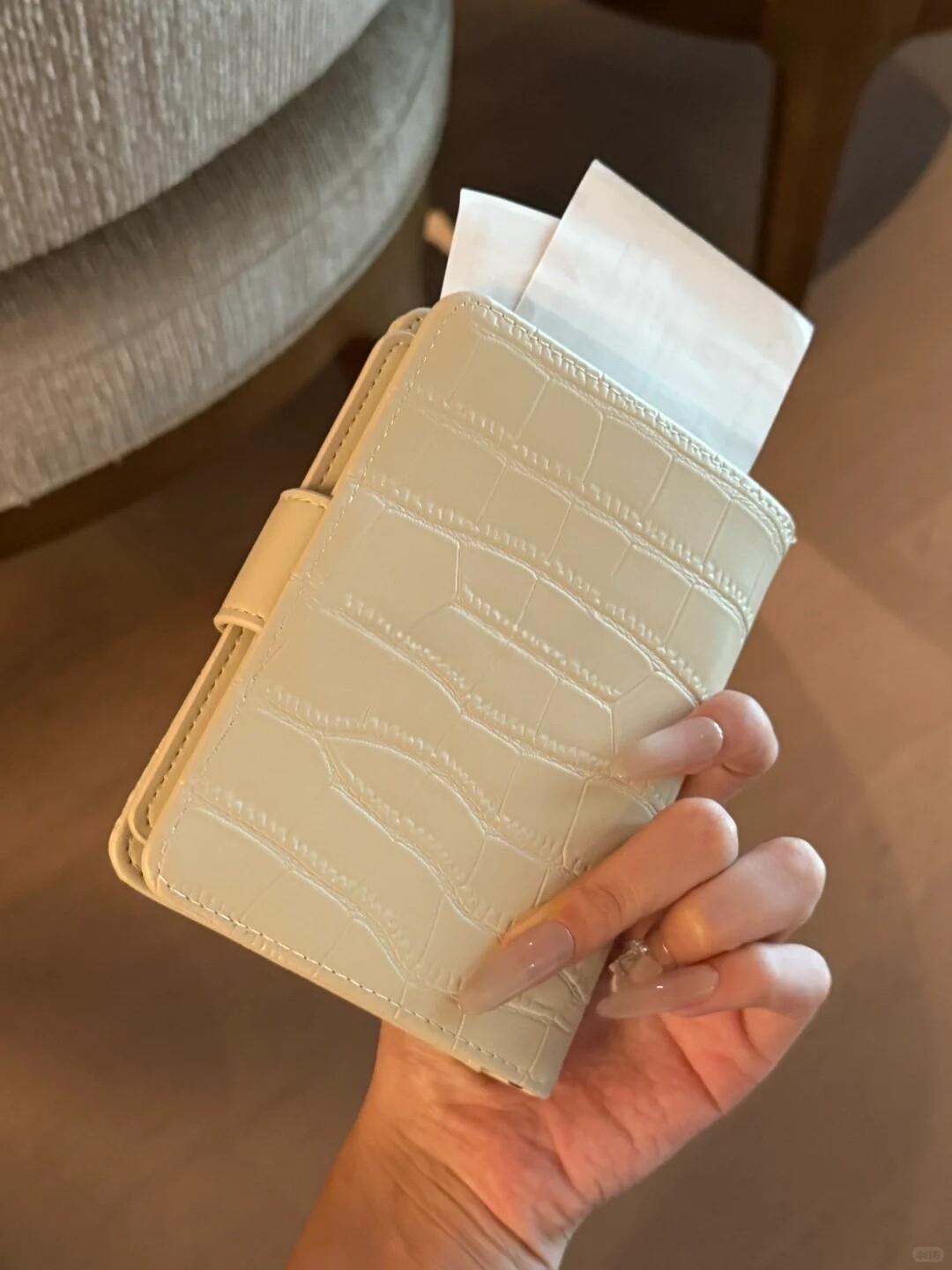 Kore Tarzı İns Viral Çok Fonksiyonlu Pasaport Çantası Deri Seyahat Pasaport Organizer Timsah Desen Banka Kartı Kimlik Belge Saklama Çantası