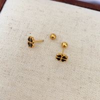 3355 лепестков четыре -листья травы маленькие серьги