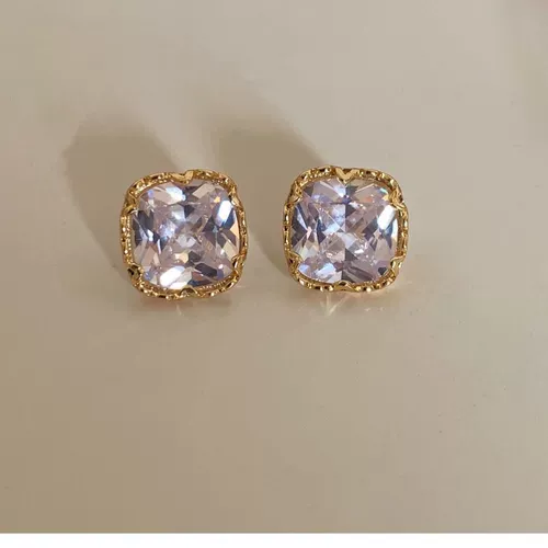 Геометричные маленькие изысканные брендовые серьги с цирконом, коллекция 2021, простой и элегантный дизайн