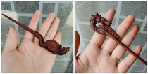 Dao supplies lightning strike jujube wood hairpin ancient style dish hair Taoist wooden hairpin dragon hair hairpin phoenix hairpin instrument supplies