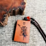 Натуральная подвеска, двусторонний аксессуар, ожерелье