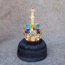 High Gong Ponytail Hat Crane Ruyi Crown Taoist Scarf Lotus Crown Flying Crane Crown Crane Ruyi Crown