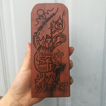  Taoist dharma tools dharma printing supplies Taoist tokens Jujube wood red heart tokens Wu Lei Tokens statue models