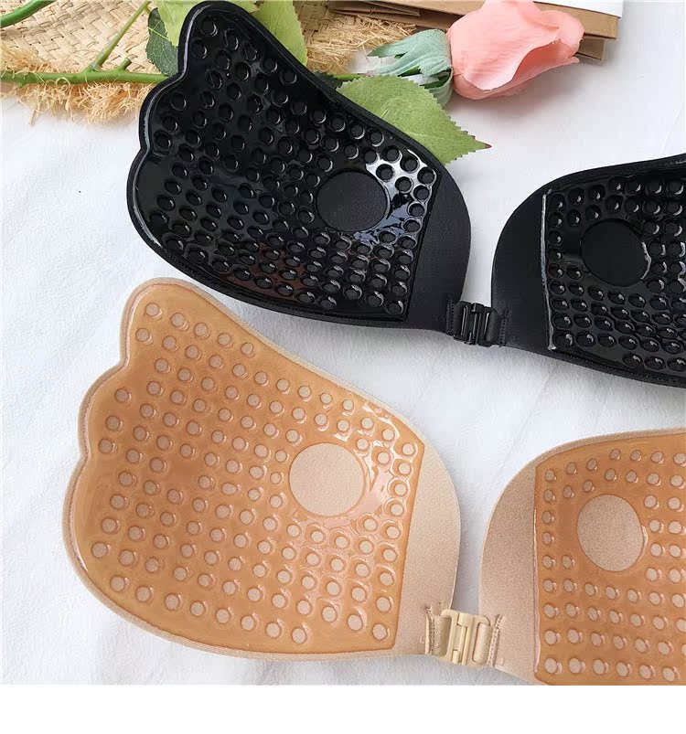 Silicone áo ngực vô hình dán ngực nhỏ tụ tập đám cưới chống trượt trên núm vú dày lên mà không có dây đeo vai mà không có dấu vết của đồ lót làm đẹp các loại đồ lót