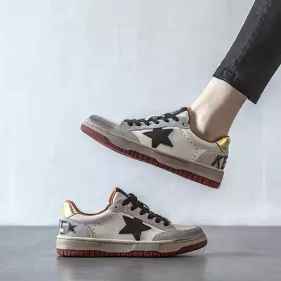 Small ckerwin xie brand spring and autumn new stars dirty xie female xie leather fu gu ban xie wild white xie