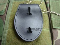 American Pin Badge Leather Wallet Pietto LAPD Multifunction Badge Leather Jacket American Badge Document Clip