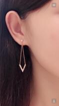 Art Qi Jewelery 18K Gold Coursemarriage Rose Gold Fashion V Shaped earrings earrings earrings earrings earrings
