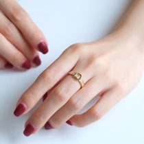 Art Qi Jewelry Rose 18K Gold Small Fresh Diamond Ring Buckle Subsection DIAMOND RING JEWELRY CUSTOM