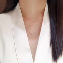 Art Qi Jewelry 18K Gold Double with Diamond Earnail Platinum Diamond Necklace Fashion Womens Diamond Necklace