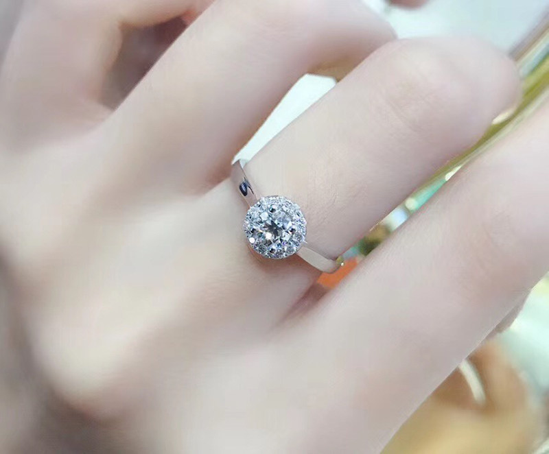 Art Qi Jewelry Platinum for wedding diamond ring nude diamond ring custom 18K gold female diamond ring