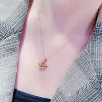 Art Qi Jewelry 18K Gold Fashion Heartrending Diamond Pendant Diamond Necklace Women Jewelry Custom