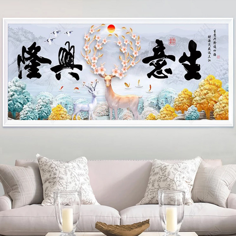 Diamond painting full diamond cross stitch living room paste drilling business is booming 5d diamond embroidery 2021 new masonry embroidery point drilling