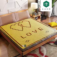 Dây gân nhà 1.35 nệm dệt lại hàng ghế nhà giường đơn giường 1,3 mạt chược tre hai mặt chiếu trúc cao cấp