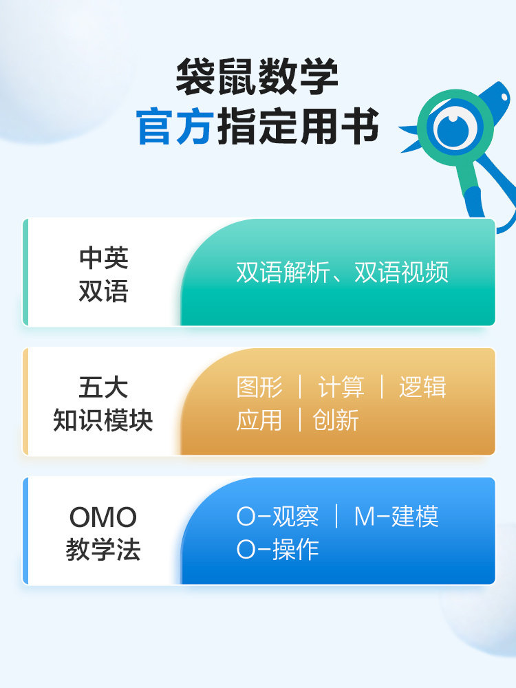 [Xueersi Flagship Store]Kangaroo Fun Math International Bilingual Video Explanations for Grades 1-6 Elementary School Kangaroo Math Official Textbook Real Exam Questions Graphic Calculation Application Logic Innovation Problems