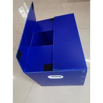 Pack of 3 waterproof corrugated board plastic moving box storage and organization box foldable packing box turnover box blue