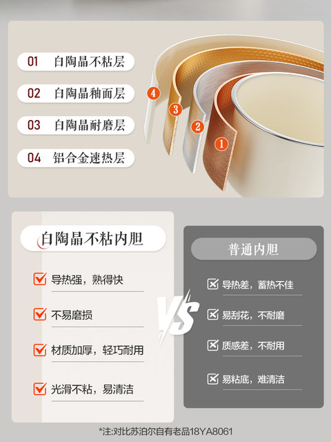 Supor electric pressure cooker household small 2-5 people multifunctional 3L pressure cooker official flagship store 2025 new model