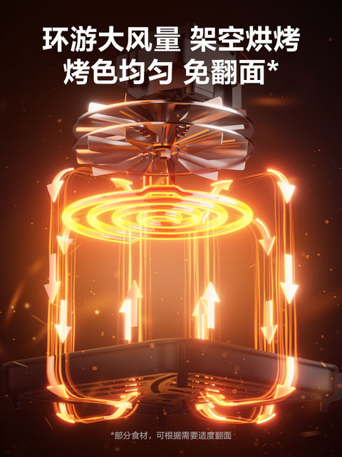 Supor Dual-View Air Fryer for Home Use, Large Capacity, Multifunctional, Fully Automatic, No Need to Turn the Food, New Model, Official Genuine Product