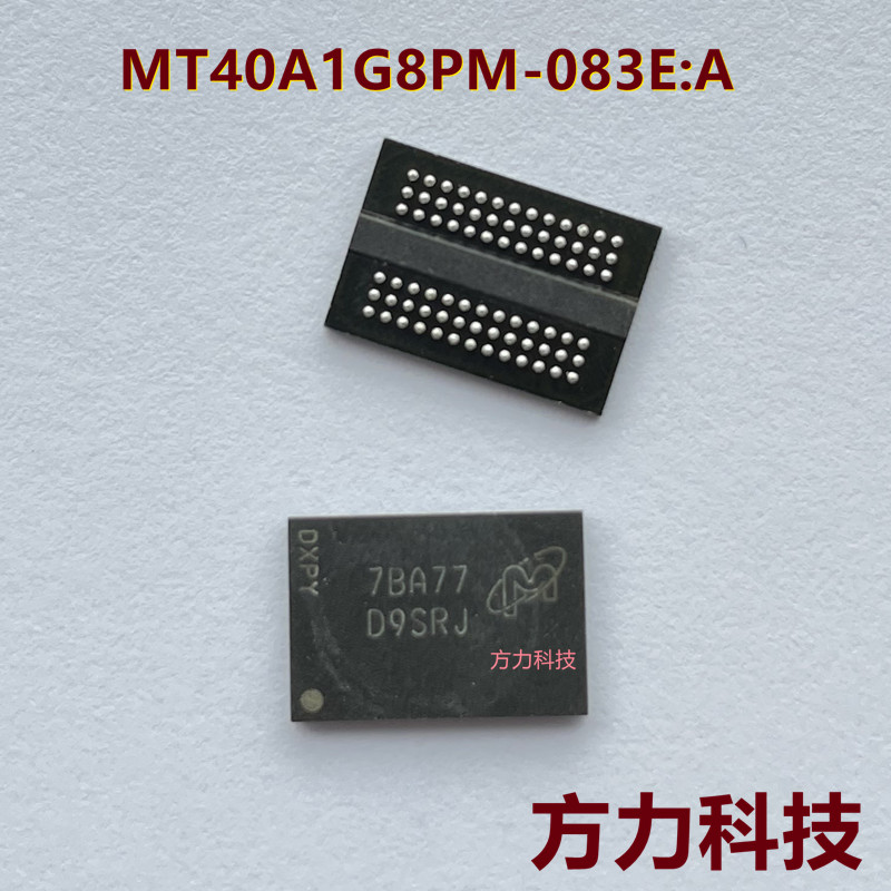 MT40A1G8PM-083E:A screen printing D9SRJ FBGA78 DDR4 cache chip 1GX8 bit