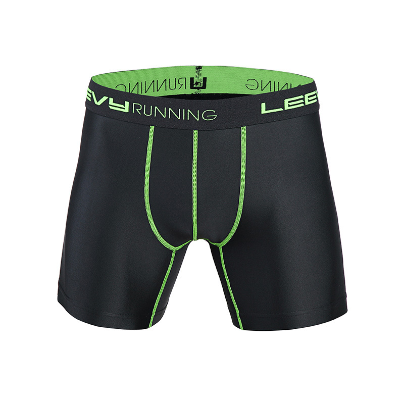 Force is sports underwear men's running speed dry tight body fitness underwear Four corners flat corner running shorts training