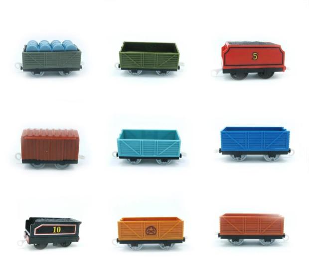 Electric rail small train bulk carriage card gray green orange variety of accessories